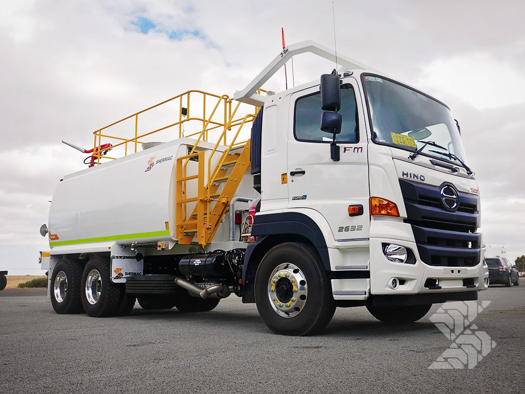 Shermac Mine-Spec 15,000 litre Water Cart on Hino FM2628